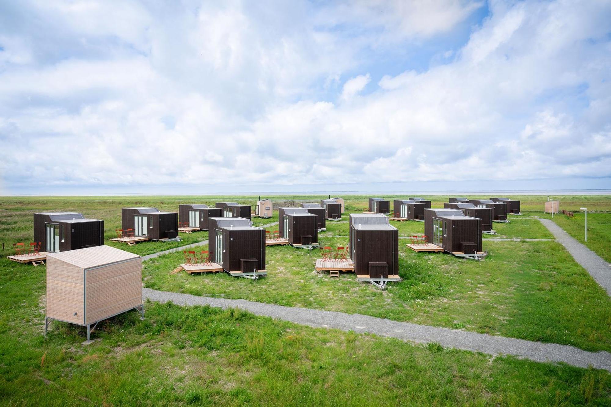 Tiny House Nature 13 Zur Kuhweide - Green Tiny Village Harlesiel คาโรลิเนนซีล ภายนอก รูปภาพ